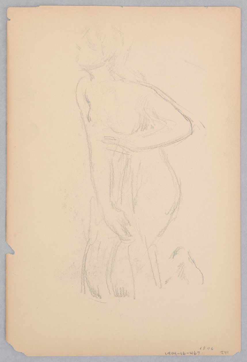Étude pour une femme agenouillée, "Vintage Festival," Mendelssohn Glee Club, New York - Robert Frederick Blum