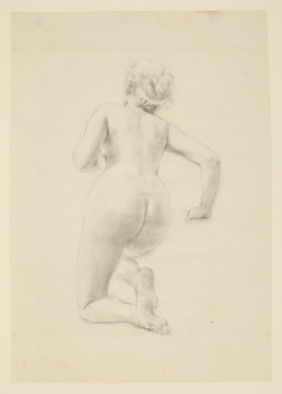 Étude pour une femme agenouillée, « Festival des vendanges », Mendelssohn Glee Club, New York, NY - Robert Frederick Blum