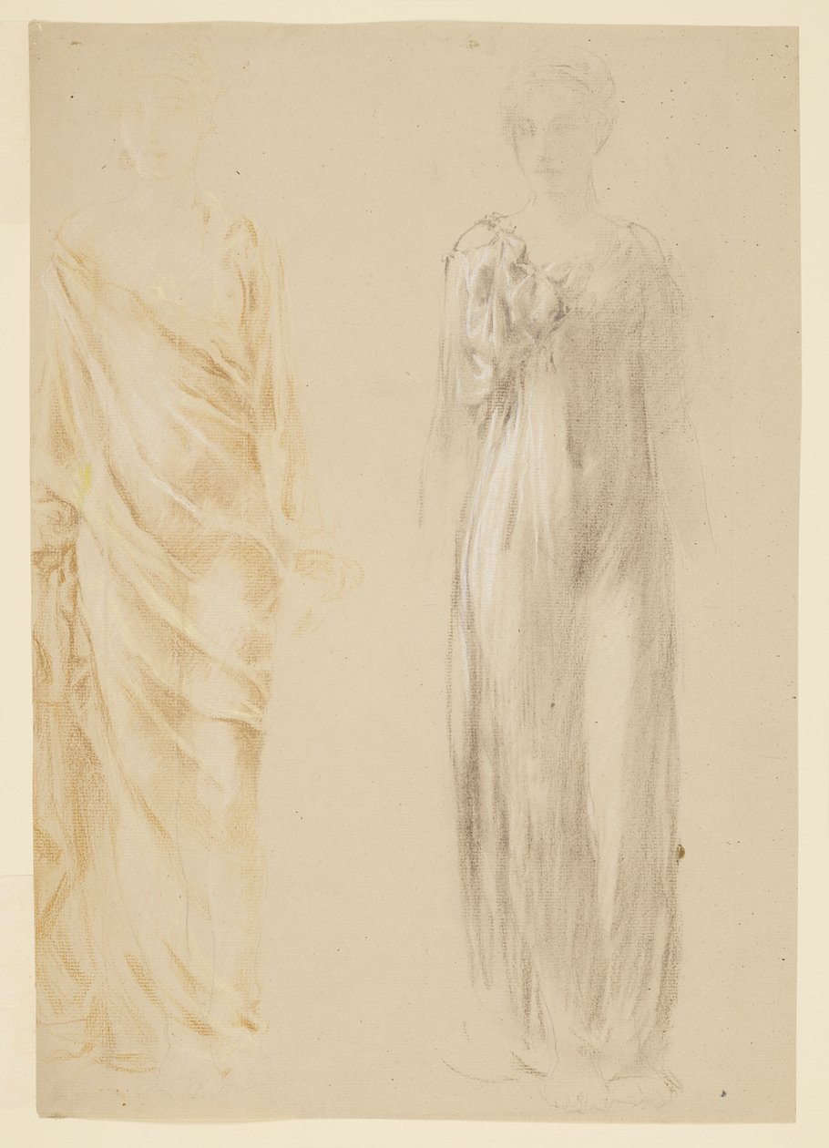 Étude pour femme debout, "Festival des vendanges," Mendelssohn Glee Club, New York, NY - Robert Frederick Blum