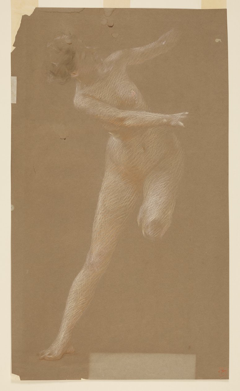 Étude pour la ménade gauche, « Fête des vendanges », Mendelssohn Glee Club, New York, NY - Robert Frederick Blum