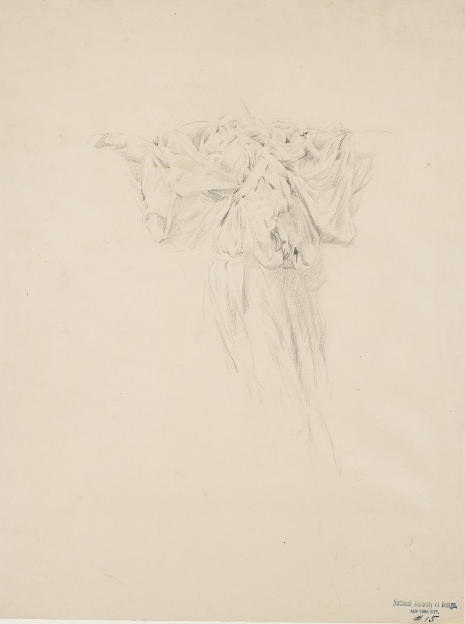 Étude de draperie pour la fresque Moods to Music - Robert Frederick Blum
