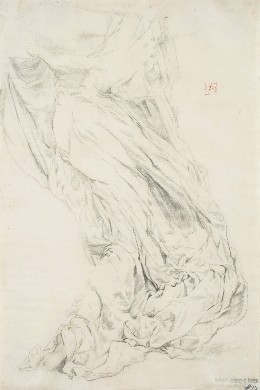 Étude de draperie pour la fresque Moods to Music - Robert Frederick Blum