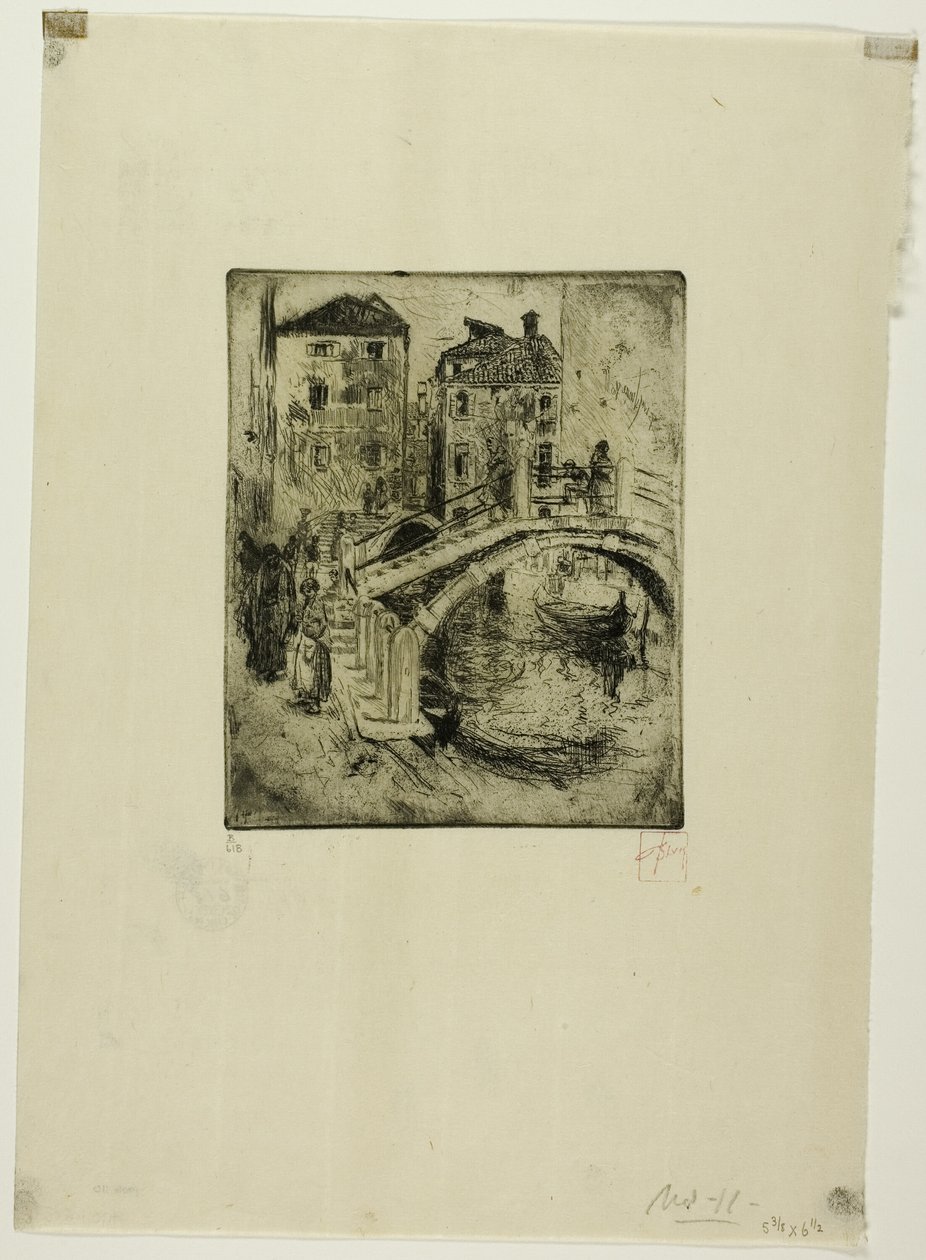 Canal et ponts vénitiens - Robert Frederick Blum