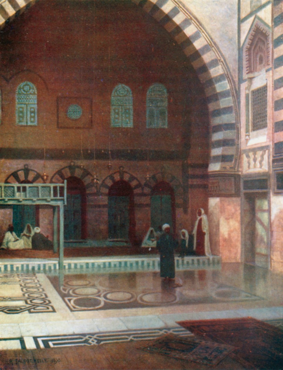 La Maison de la prière (lithographie couleur) - Robert George Talbot Kelly