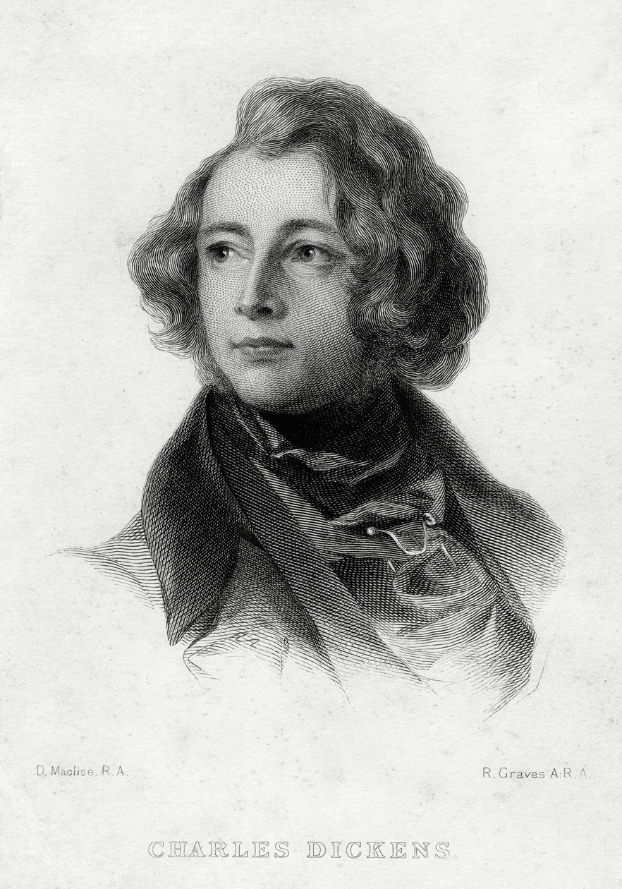 Charles Dickens, auteur anglais, vers 1870s - Robert Graves