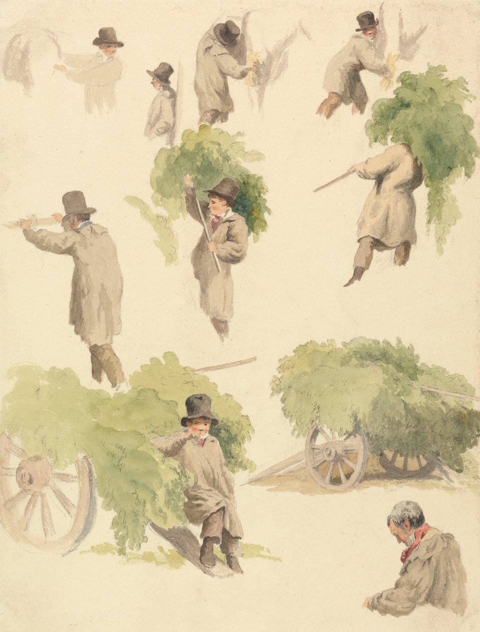 Transport de houblon et autres études - Robert Hills