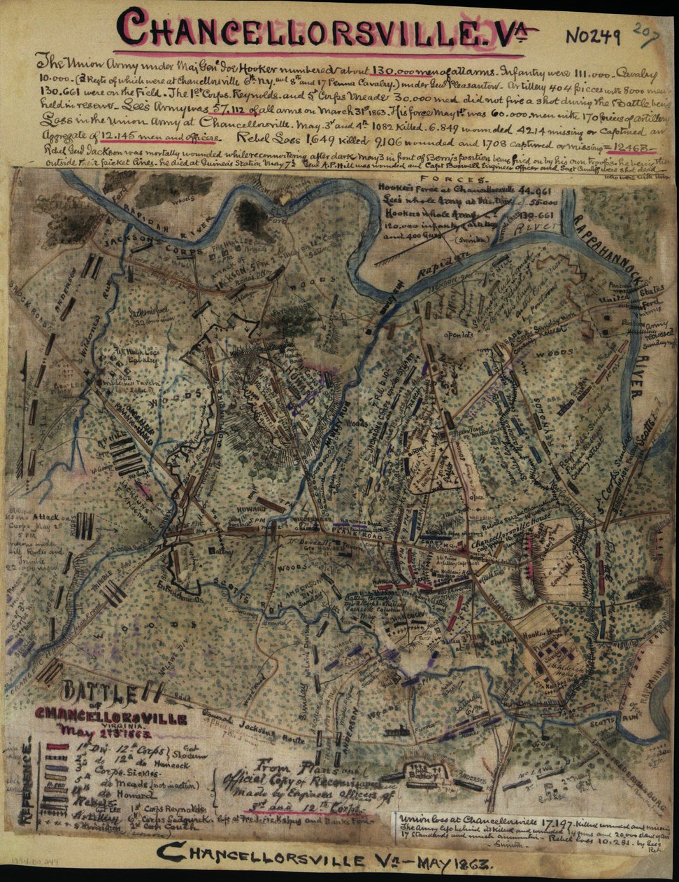 Bataille de Chancellorsville, Virginie, 2 et 3 mai 1863 LOC gvhs01.vhs00299 - Robert Knox Sneden