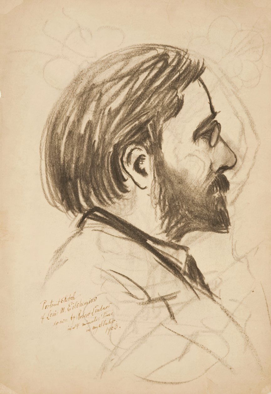 Esquisse de portrait de Louis M. Eilshemius, 1903 - Robert Lindner