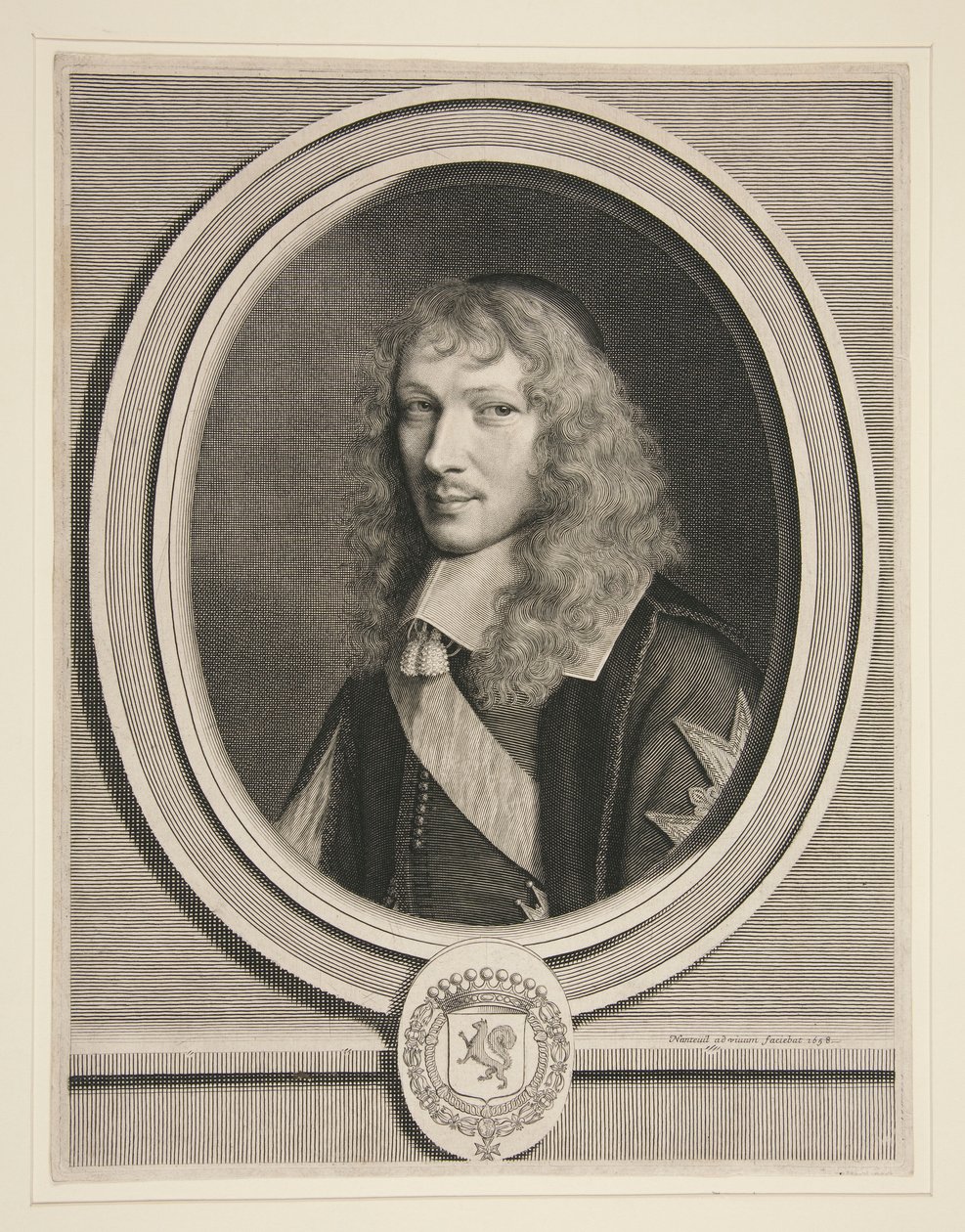 Basile Fouquet, Abbé de Barbeaux et de Rigny, Chancelier des Ordres du Roi - Robert Nanteuil