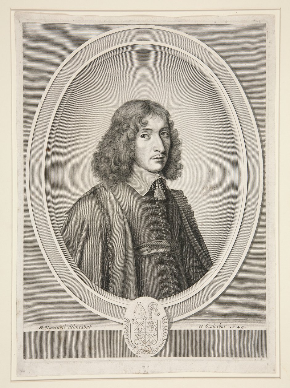 François Molé, Abbé de Sainte-Croix de Bordeaux, puis Maître des Requêtes (Abbot of Sainte-Croix of Bordeaux, then Master of Requests) (1625-1712) - Robert Nanteuil