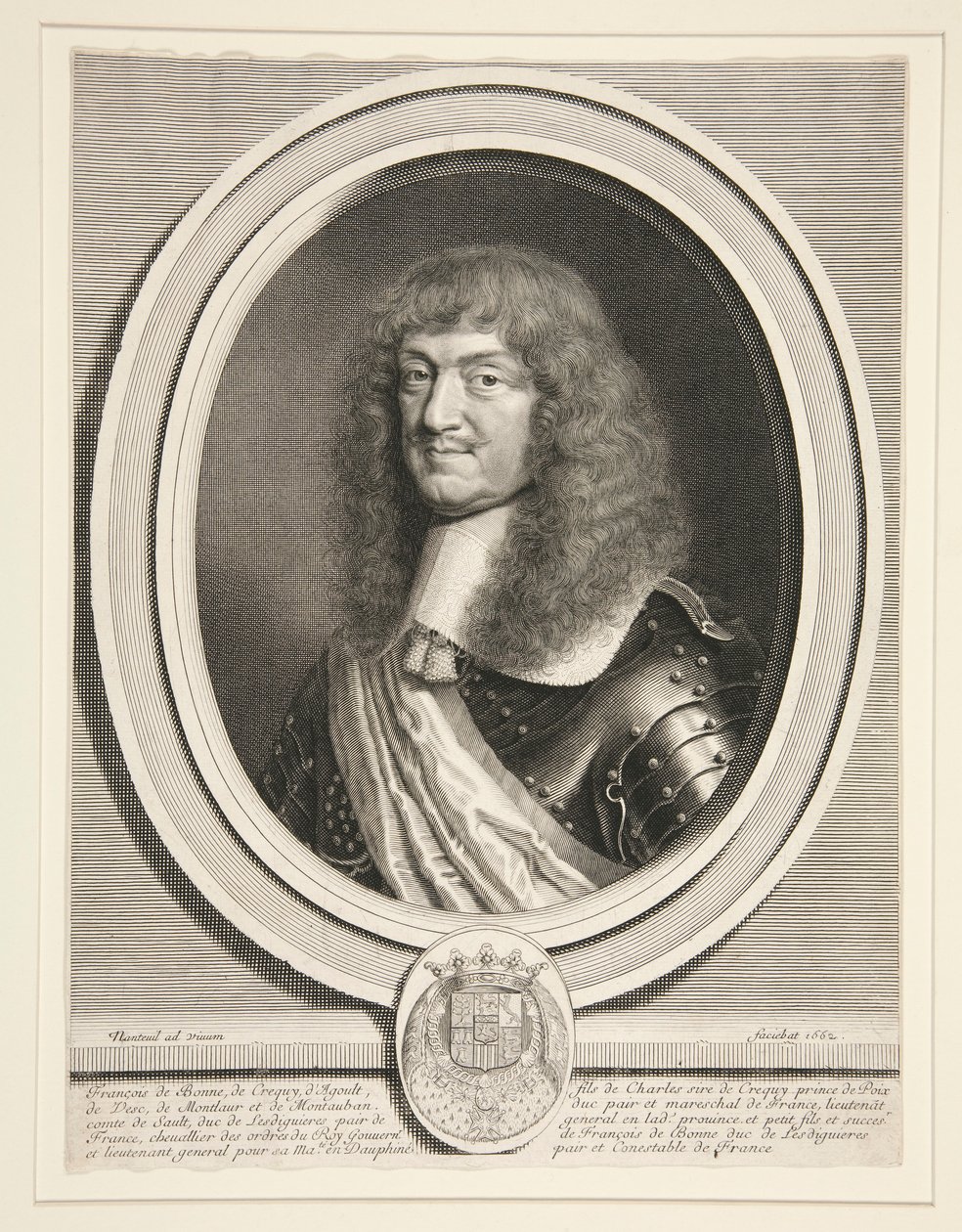 François de Bonne, Le Maréchal de Créquy, duc de Lesdiguières (1624-1687) - Robert Nanteuil