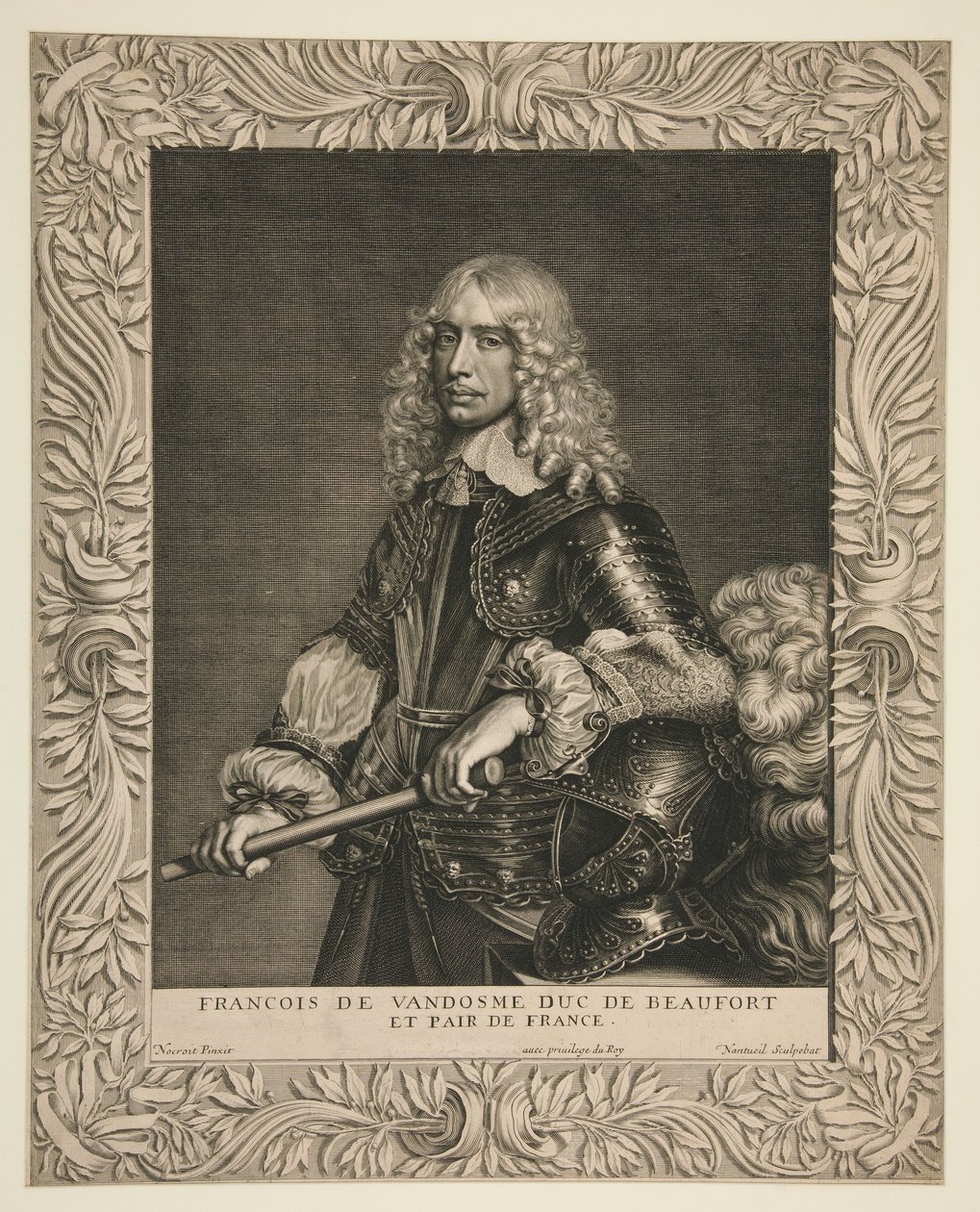 François de Vendôme, duc de Beaufort et pair de France (duc de Beaufort et noble de France) - Robert Nanteuil