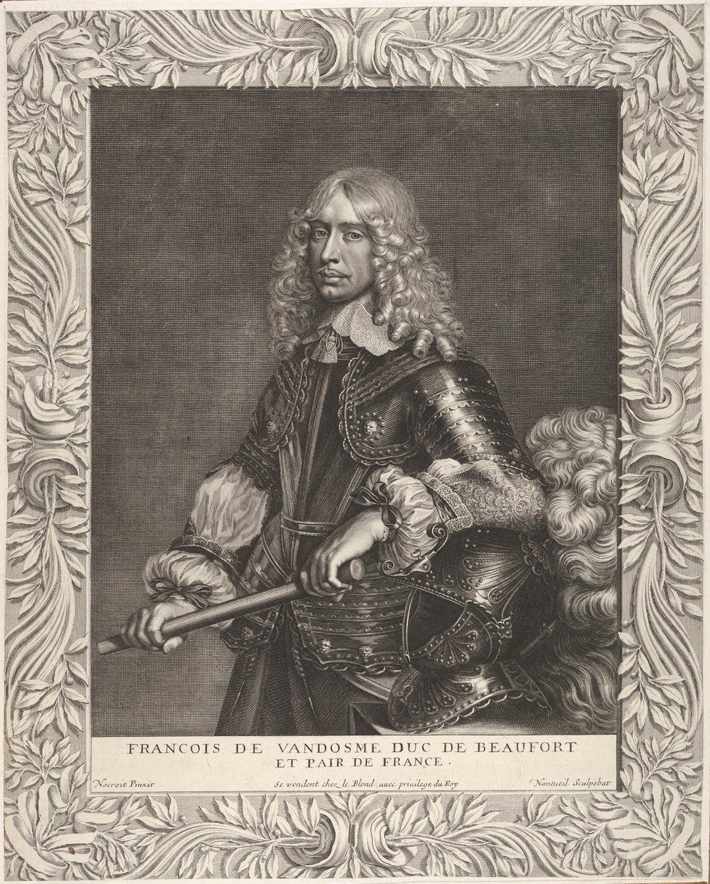 François de Vendôme, duc de Beaufort, vers 1649 - Robert Nanteuil