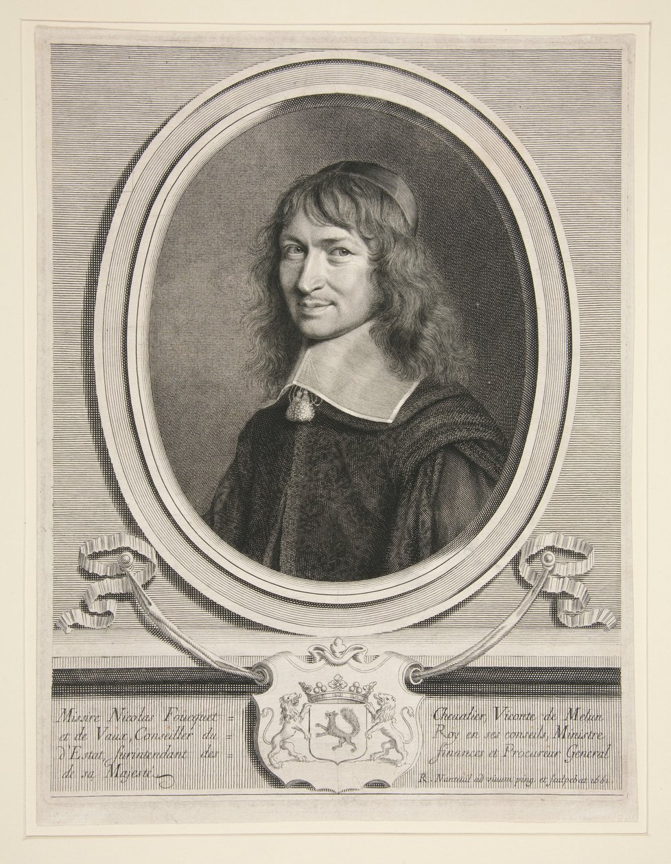 Nicolas Fouquet (Foucquet), vicomte de Melun et de Vaux - Robert Nanteuil