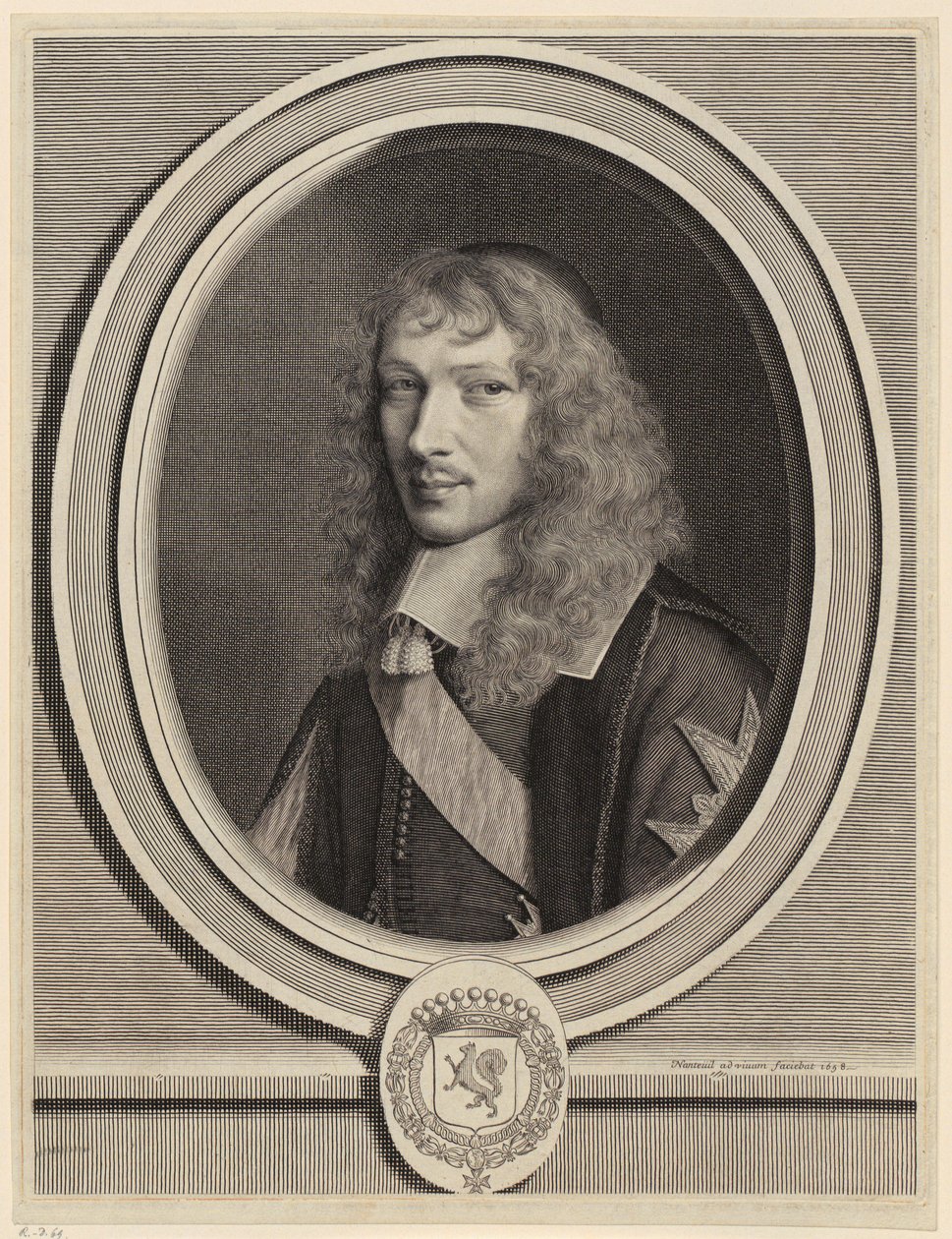 Portrait de Basile Fouquet, ecclésiastique - Robert Nanteuil