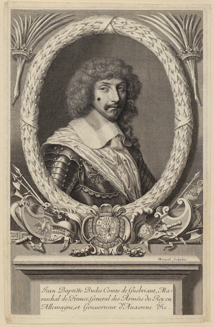 Portrait de Jean Baptiste Budes de Guébriant, maréchal français - Robert Nanteuil
