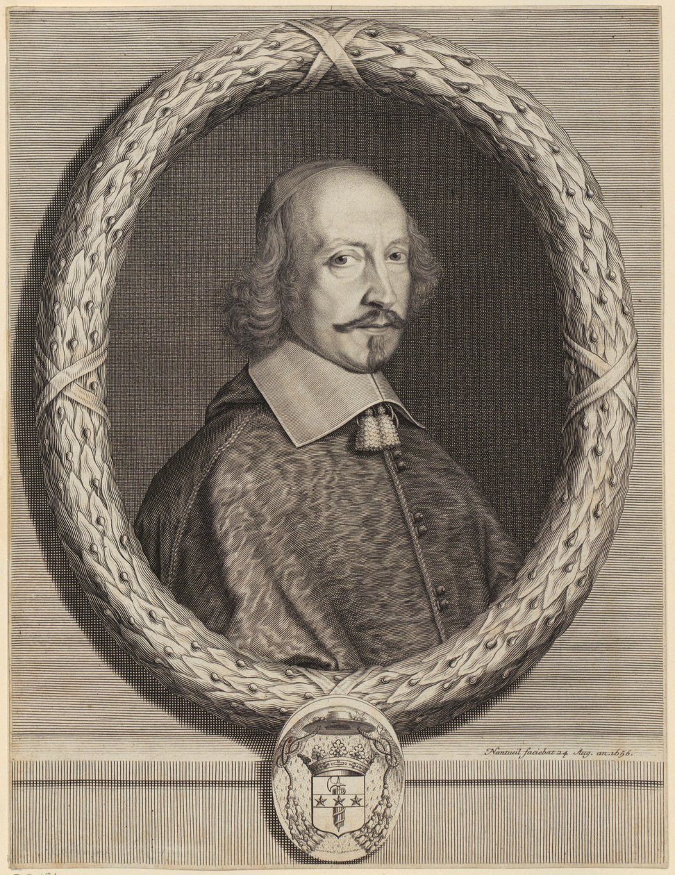 Portrait du cardinal Jules Mazarin - Robert Nanteuil