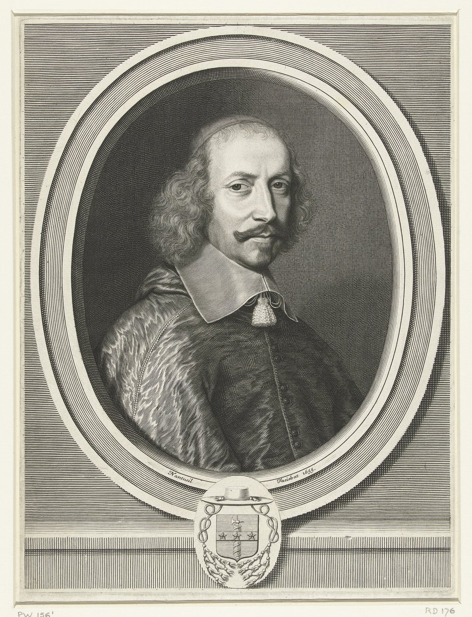 Portrait du cardinal Mazarin, 1655 - Robert Nanteuil