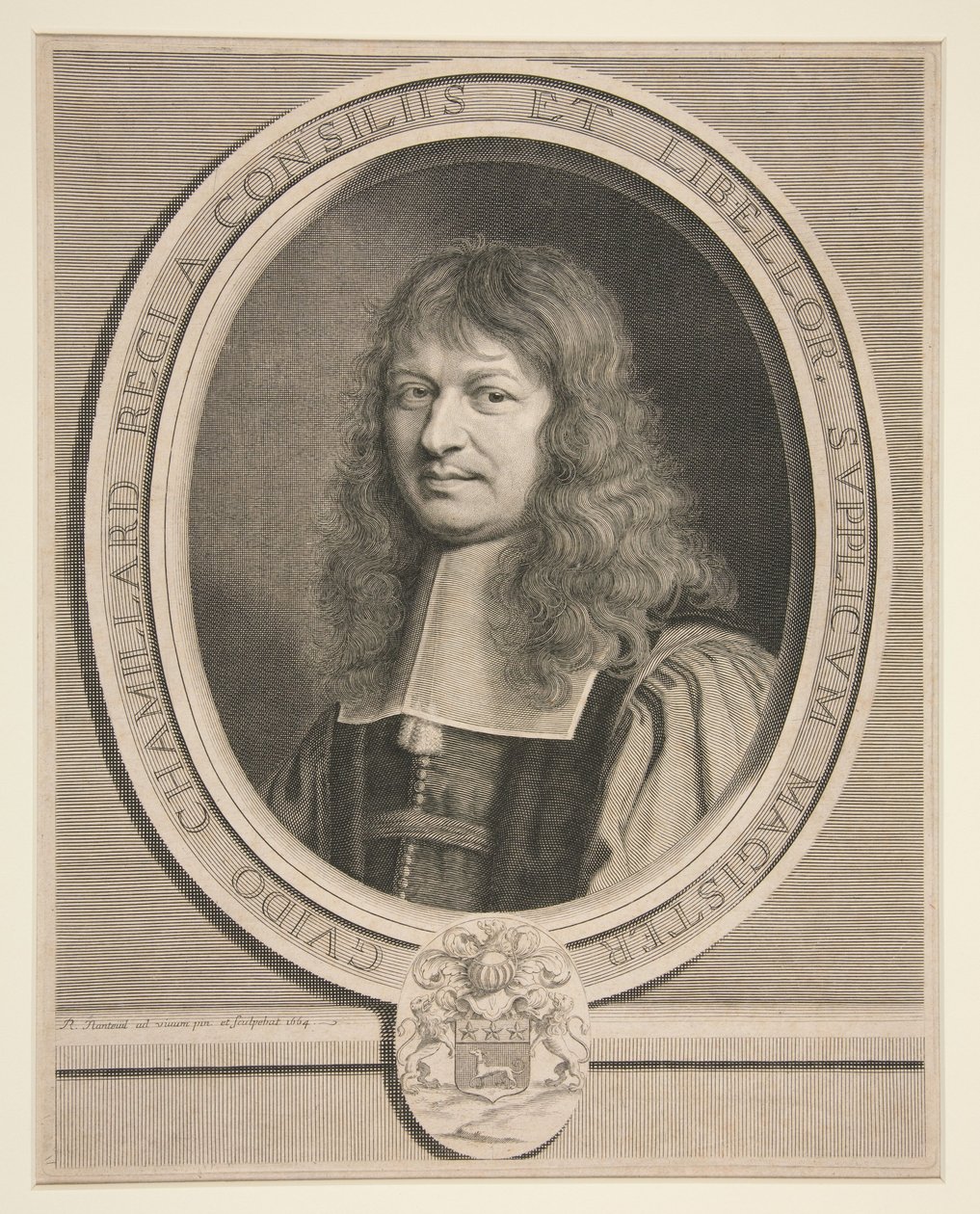 Portrait de Guy Chamillard, conseiller du roi et chef des requêtes - Robert Nanteuil