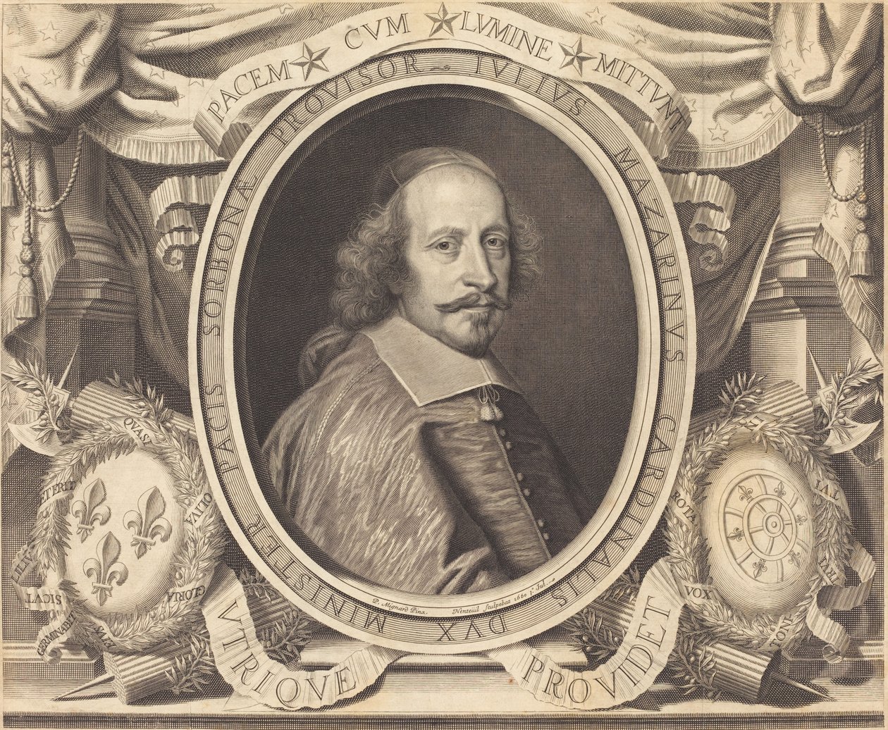 Cardinal Jules Mazarin - Robert Nanteuil after Pierre Mignard I