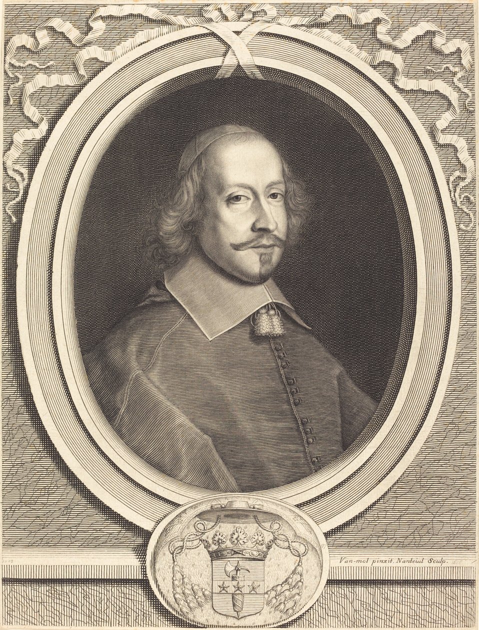 Cardinal Jules Mazarin - Robert Nanteuil after Pieter van Mol