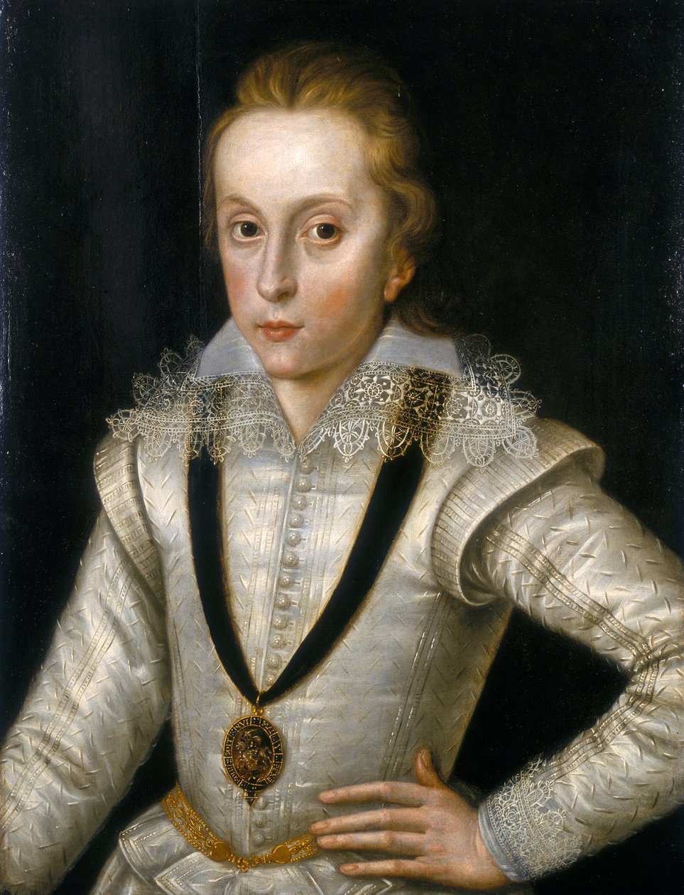 Portrait de Henry Frederick, Prince de Galles 1594-1612, vers 1604 - Robert Peake I