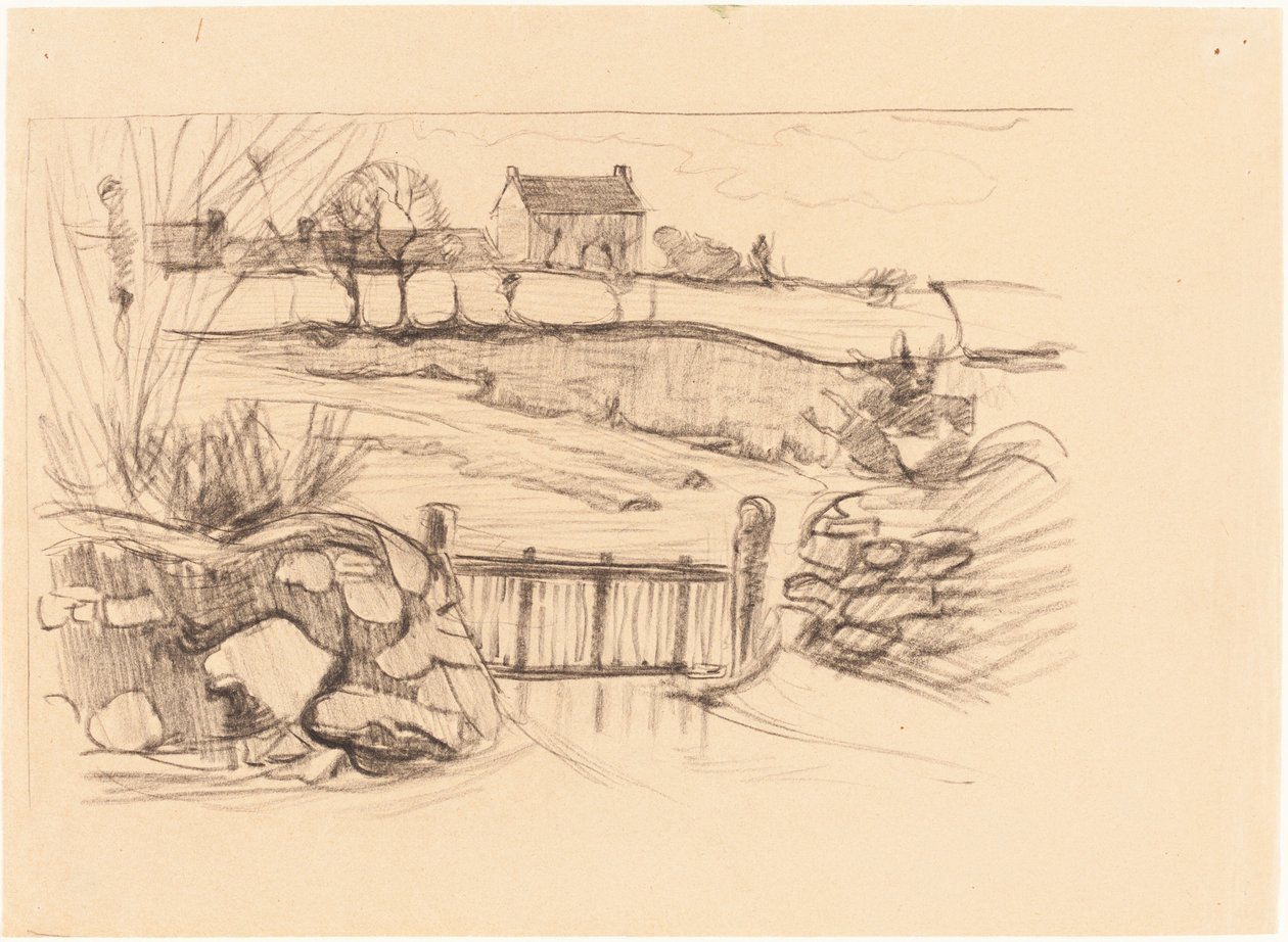 Porte de la ferme, Pont-Aven - Robert Polhill Bevan