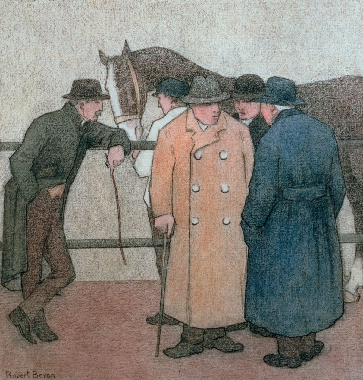 Les marchands de chevaux - Robert Polhill Bevan