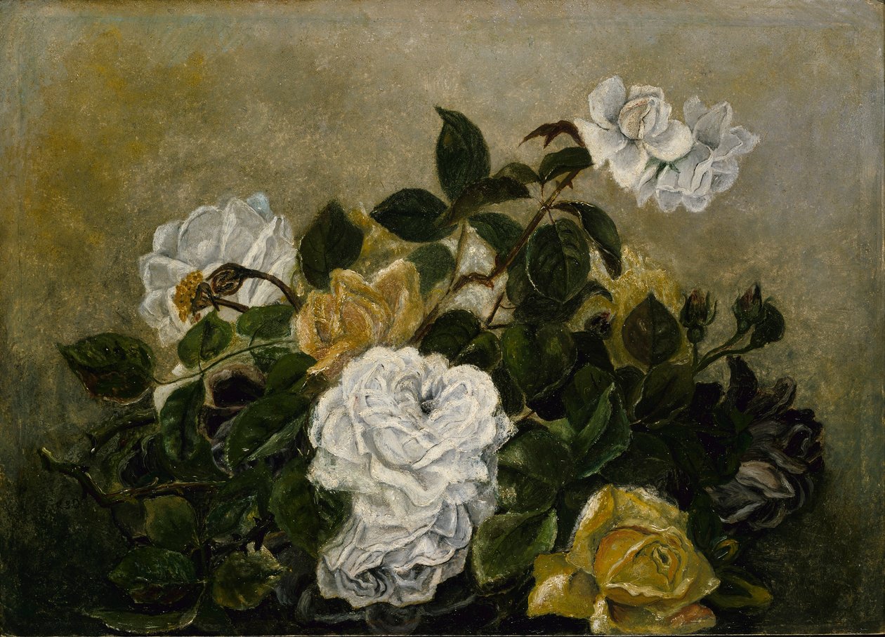 Roses--Nature morte fantaisie, Nature morte aux roses - Robert S. Duncanson