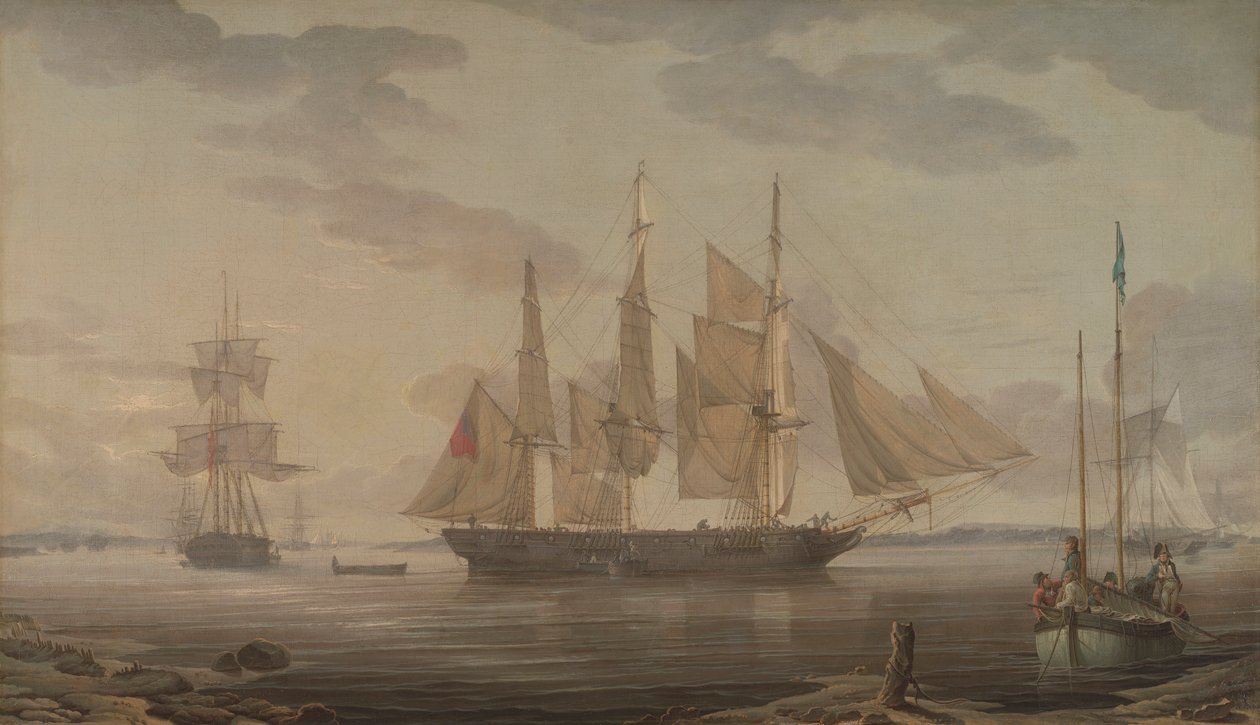 Navires dans le port - Robert Salmon
