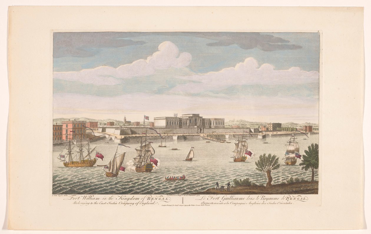 Vue du Fort William à Calcutta (Nederzettingen van de VOC) - Robert Sayer