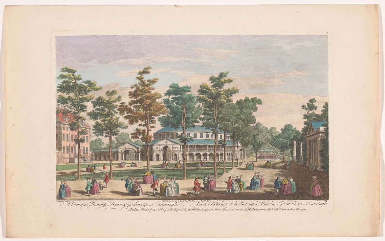 Vue de la Rotonde dans les jardins de Ranelagh à Londres - Robert Sayer