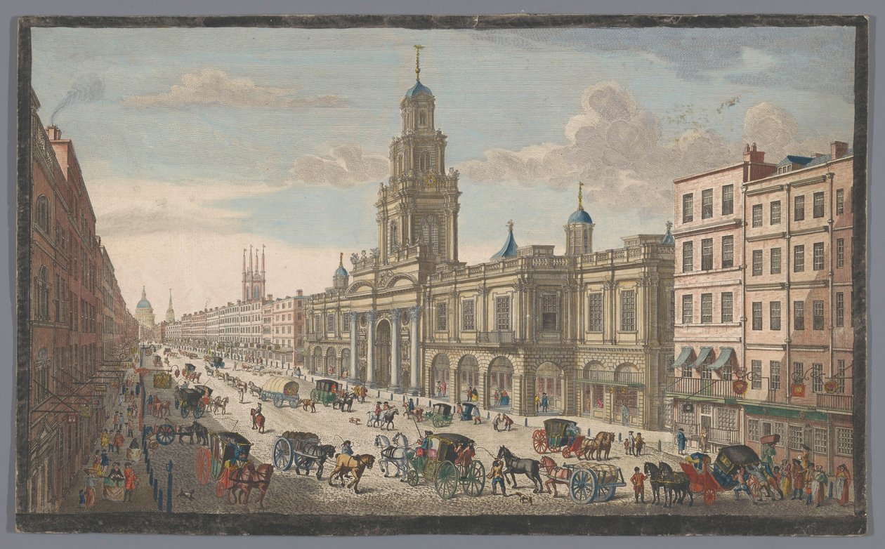 Vue de la Royal Exchange à Londres - Robert Sayer