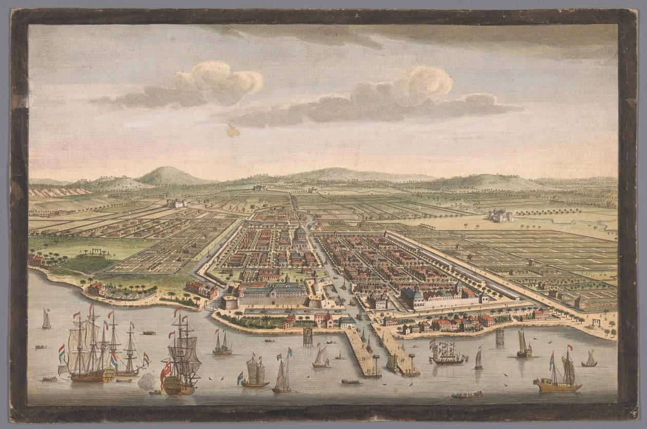 Vue de la ville de Batavia, l