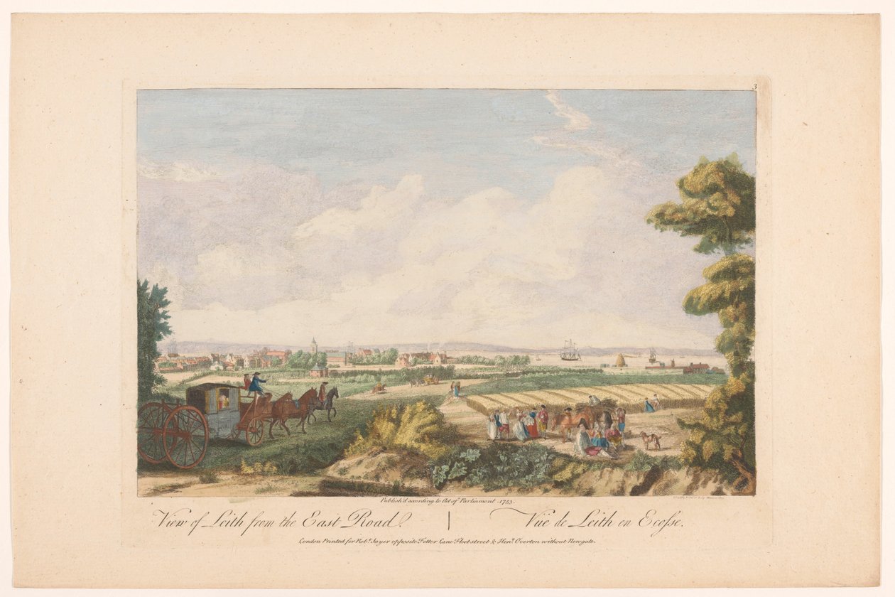 Vue de la ville de Leith. Écosse - Robert Sayer