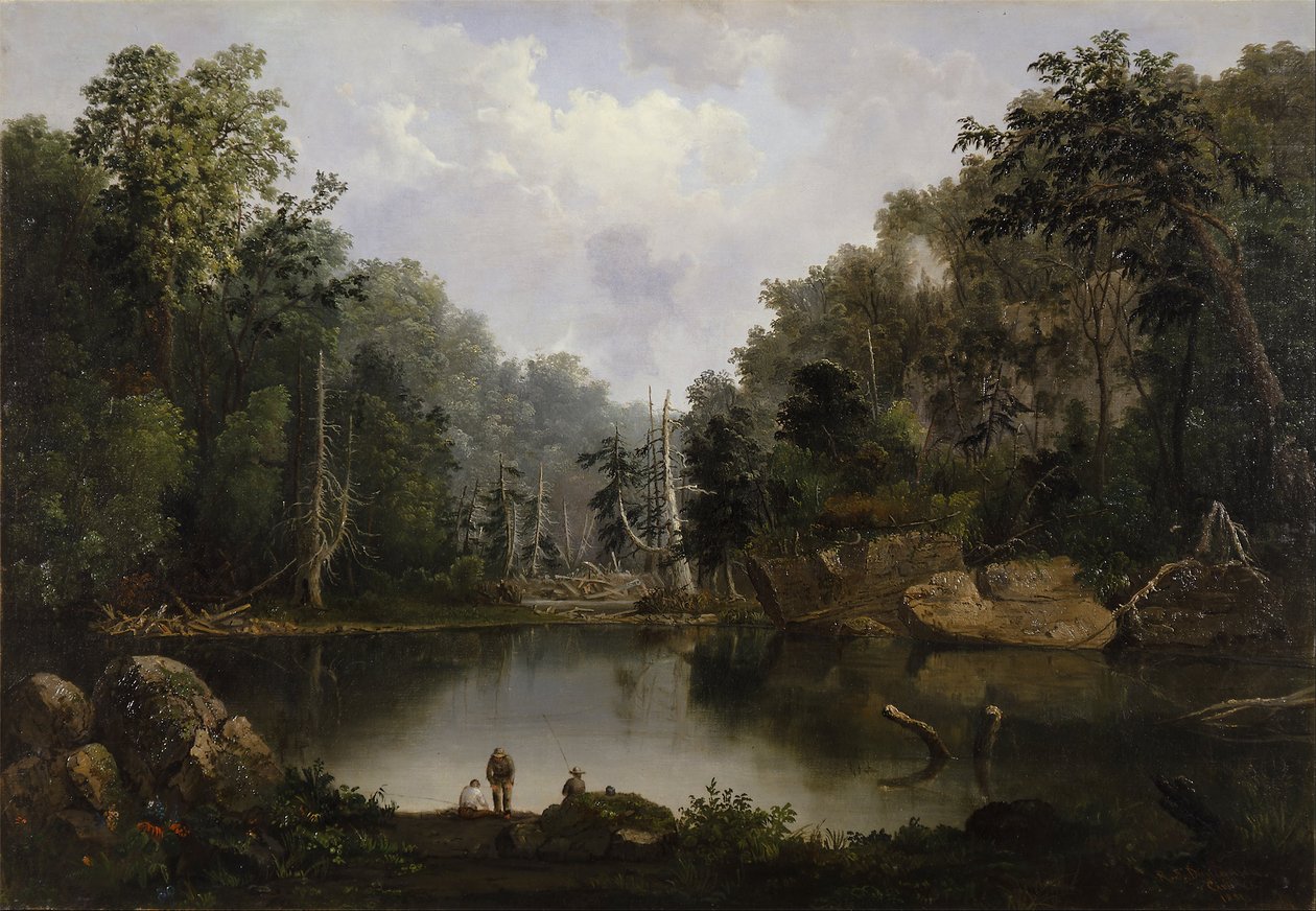 Trou bleu, eaux de crue, rivière Little Miami - Robert Seldon Duncanson