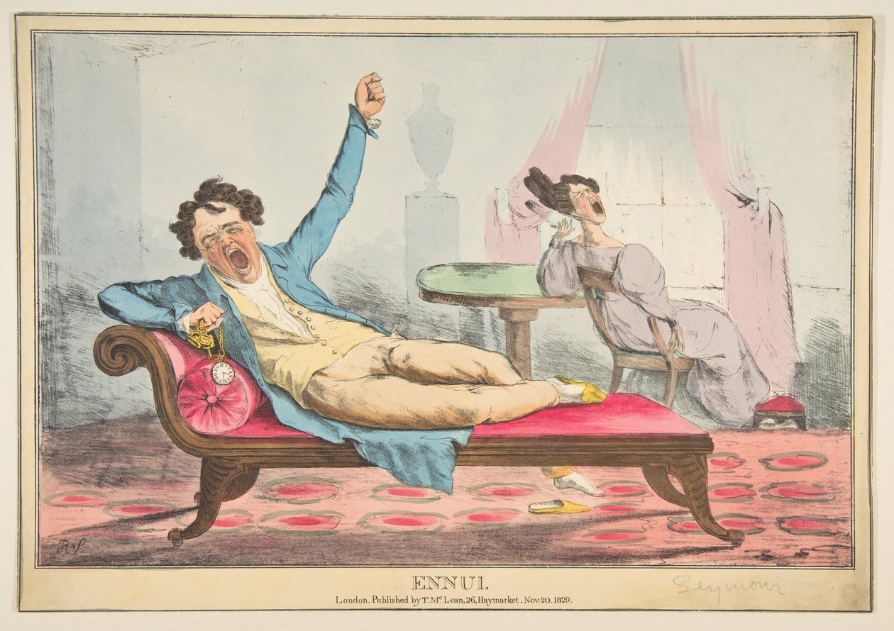 Ennui, 20 novembre 1829 - Robert Seymour