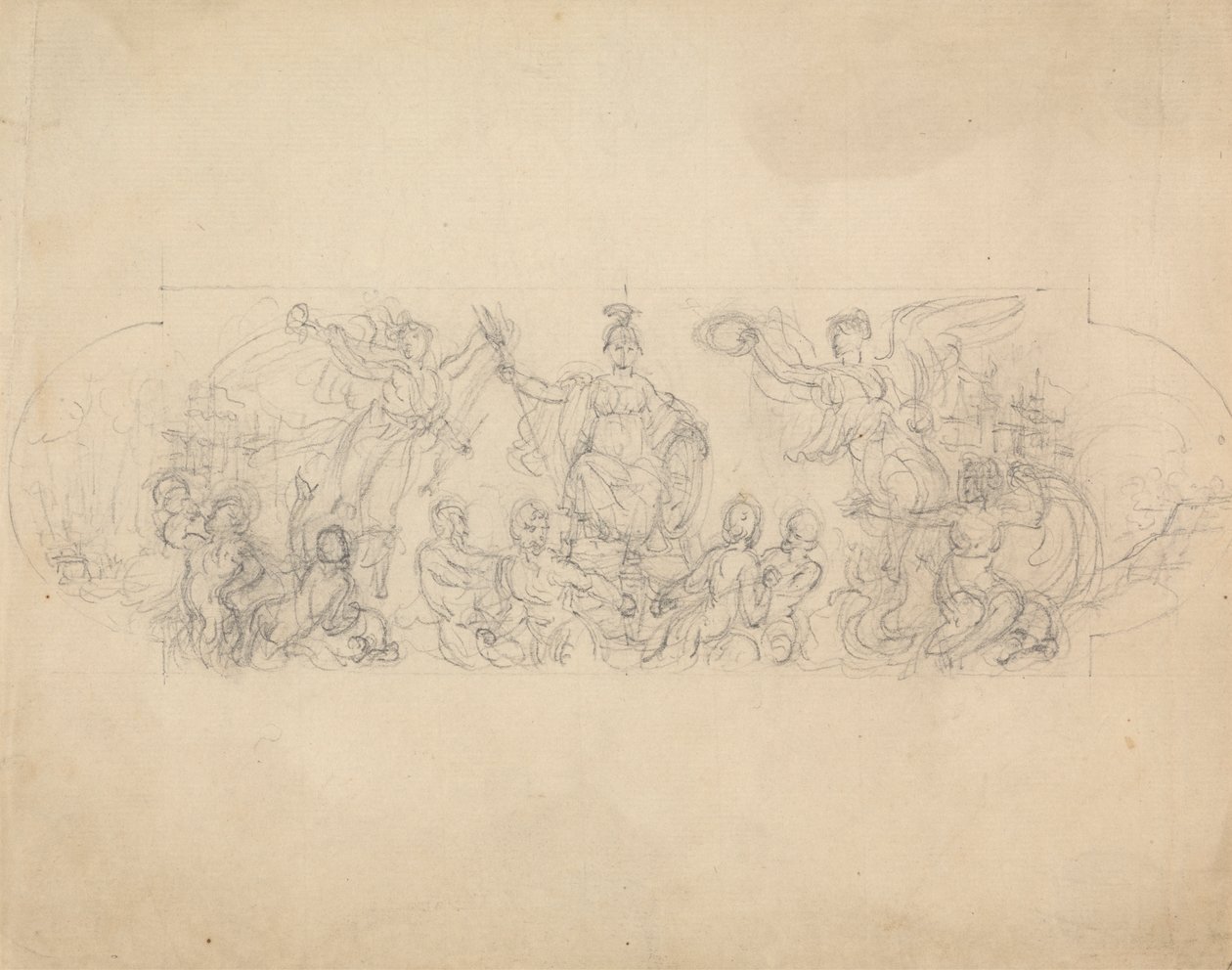 Croquis allégorique de la victoire - Robert Smirke