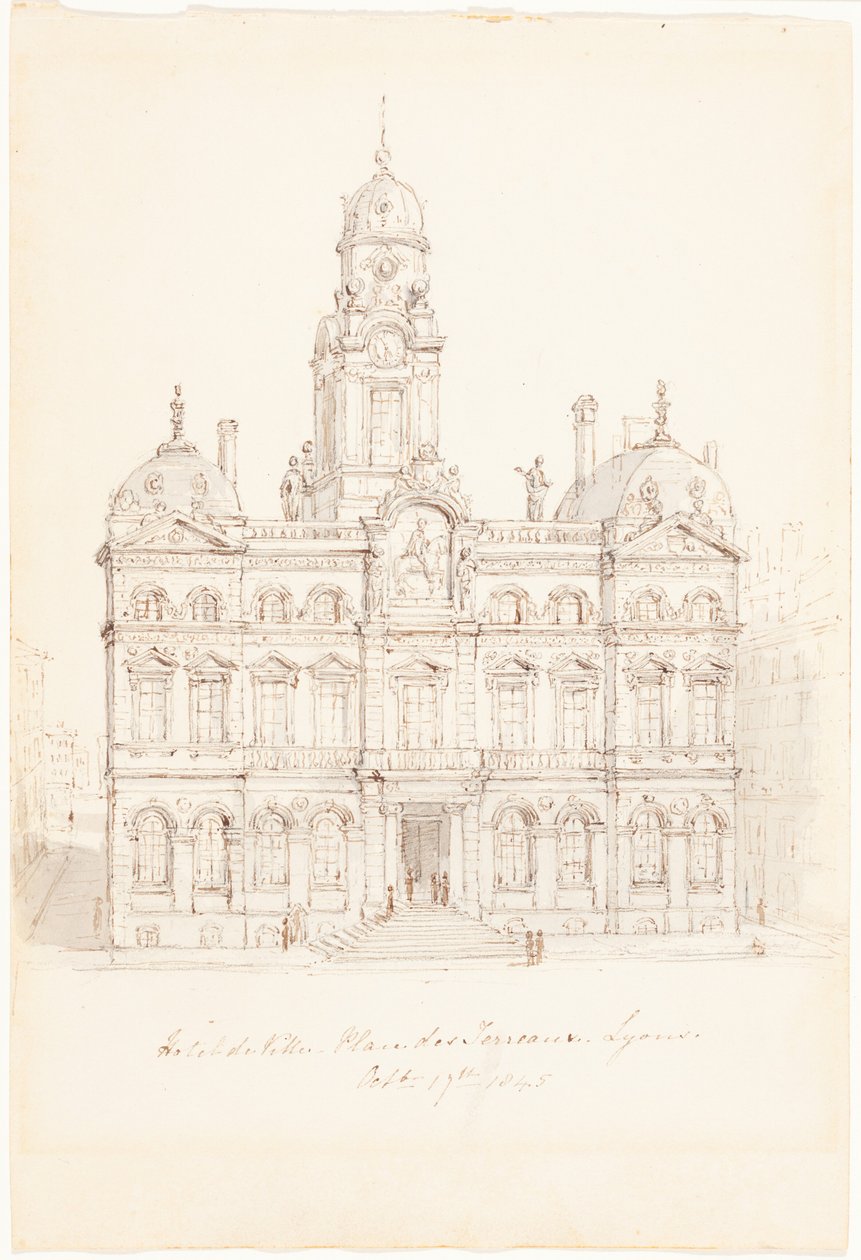 Hôtel de Ville, place des Terreaux, Lyon - Robert Smirke