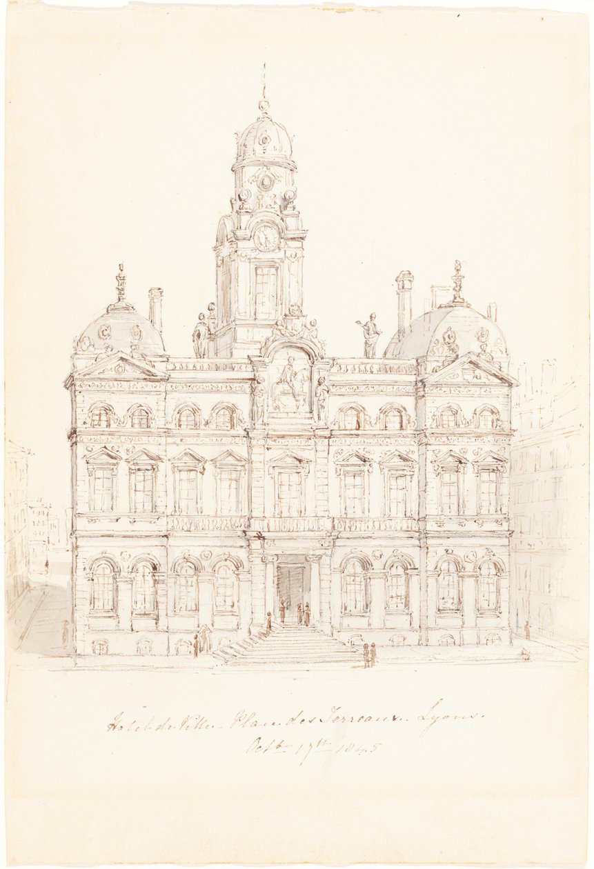 Hôtel de Ville, Place des Terreaux, Lyon - Robert Smirke