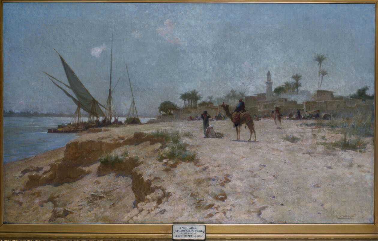 Village sur le Nil - Robert Talbot Kelly