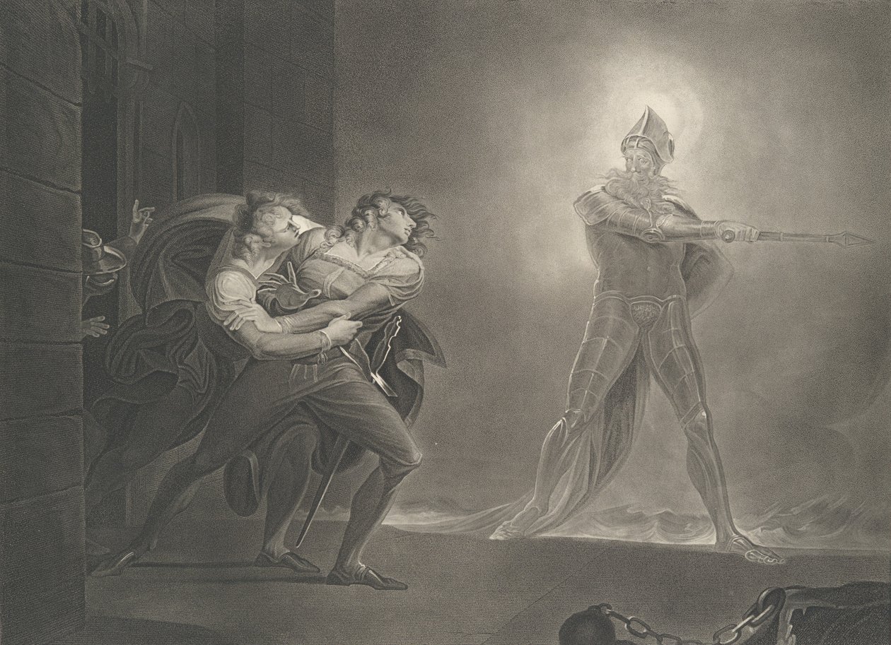 Hamlet, Horatio, Marcellus et le fantôme - Robert Thew