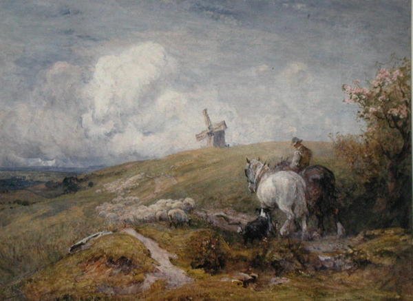 Conduire des Moutons sur les South Downs - Robert Thorne Waite