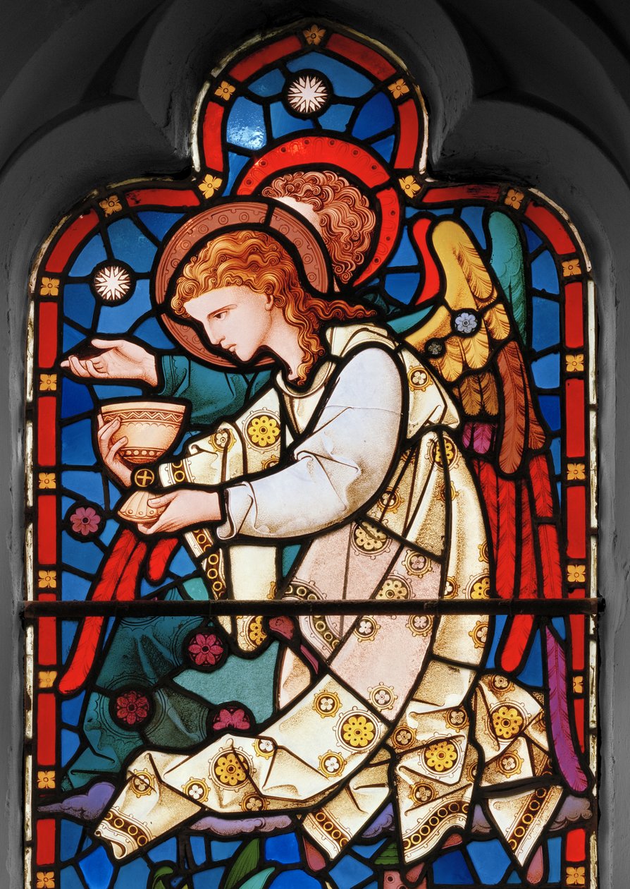 Ange assistant le Christ au jardin de Gethsémani, 1863 - Robert Turnill Bayne