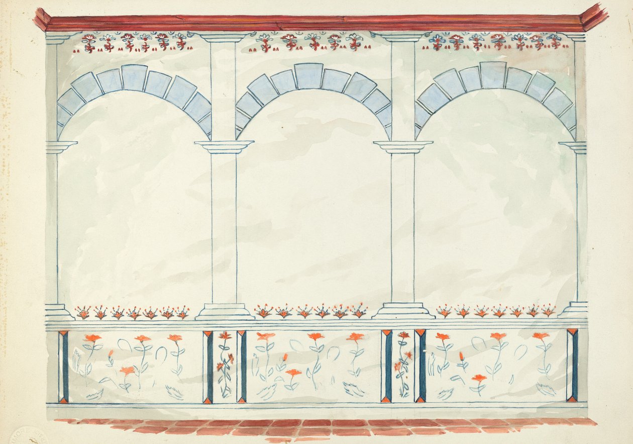 Dessin de restauration - Robert W.R. Taylor