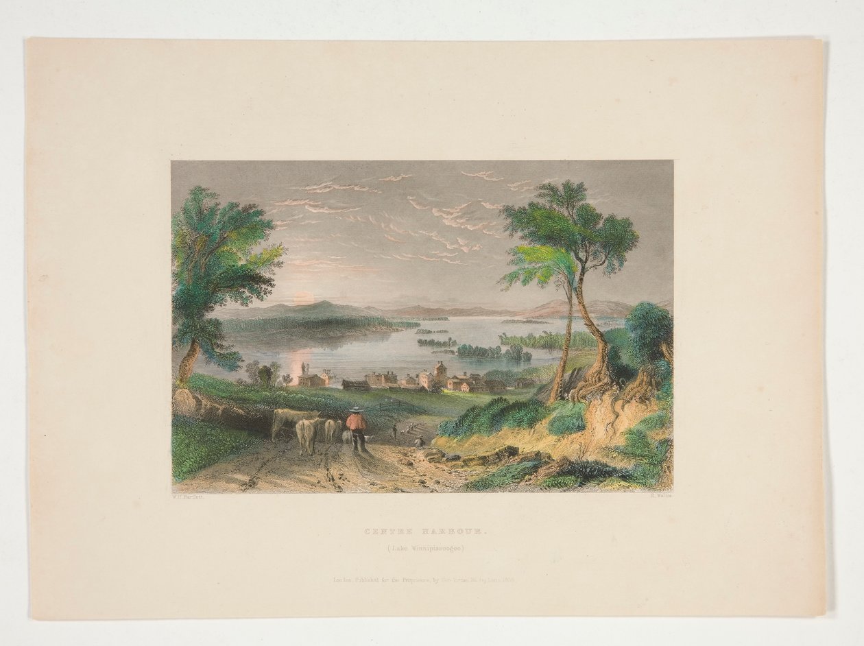 Centre Harbour, Lac Winnipesaukee, illustration pour Nathaniel Parker Willis - Robert Wallis