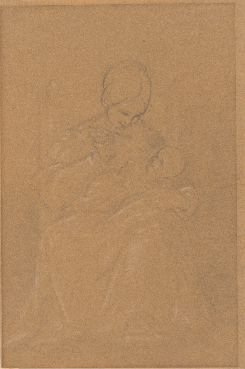 Mère et enfant - Robert Walter Weir