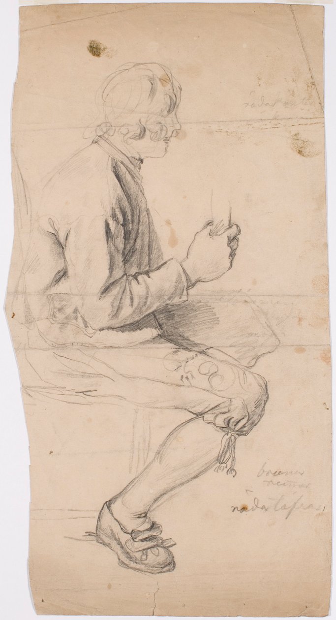 Jeune homme assis en costume de Taala - Robert Wilhelm Ekman