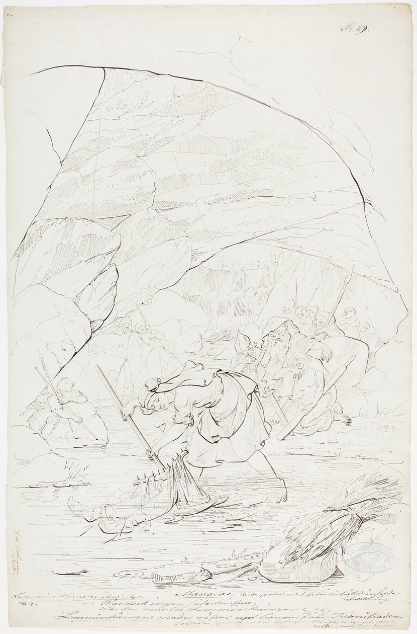 La mère de Lemminkäinen à Tuonela - Robert Wilhelm Ekman