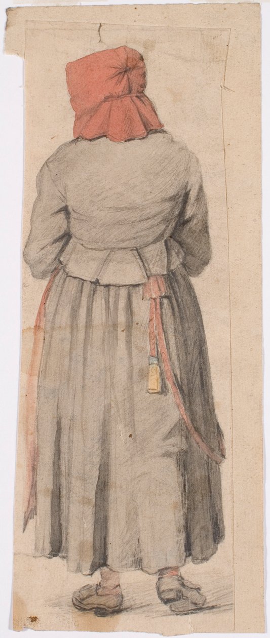 Femme morave debout sur le dos - Robert Wilhelm Ekman